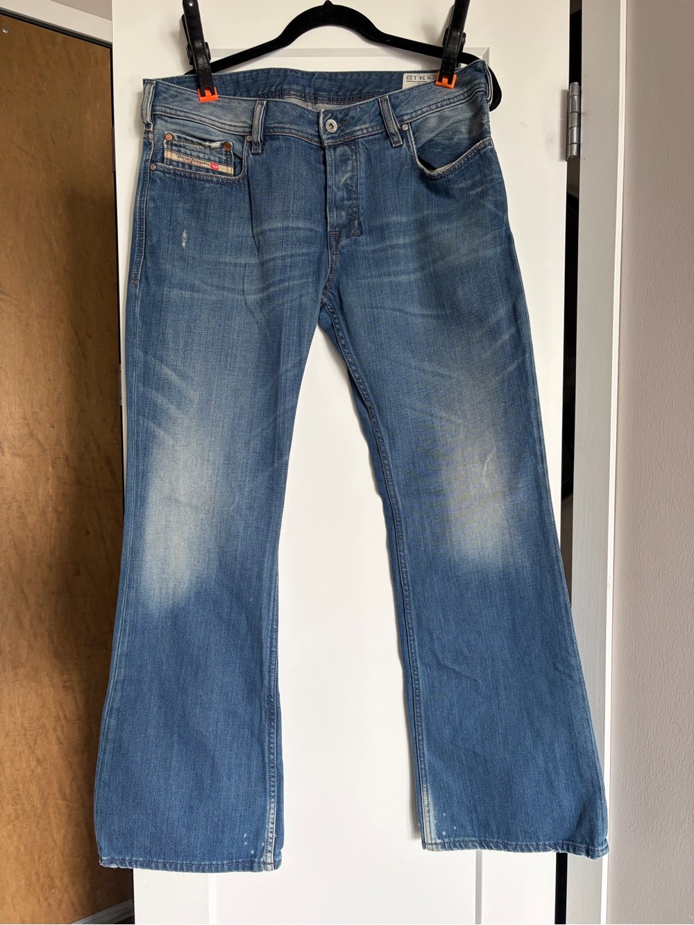Vintage y2k 2007 diesel industry zathan distressed jeans wash 008in